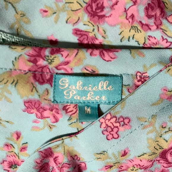 Gabrielle Parker Turquoise Floral Printed Dress - Picture 3 of 5